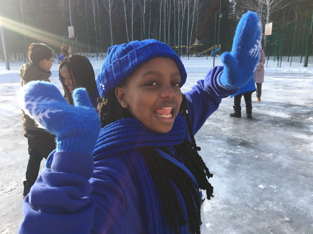Twenty African Children on a Russian Winter Adventure 