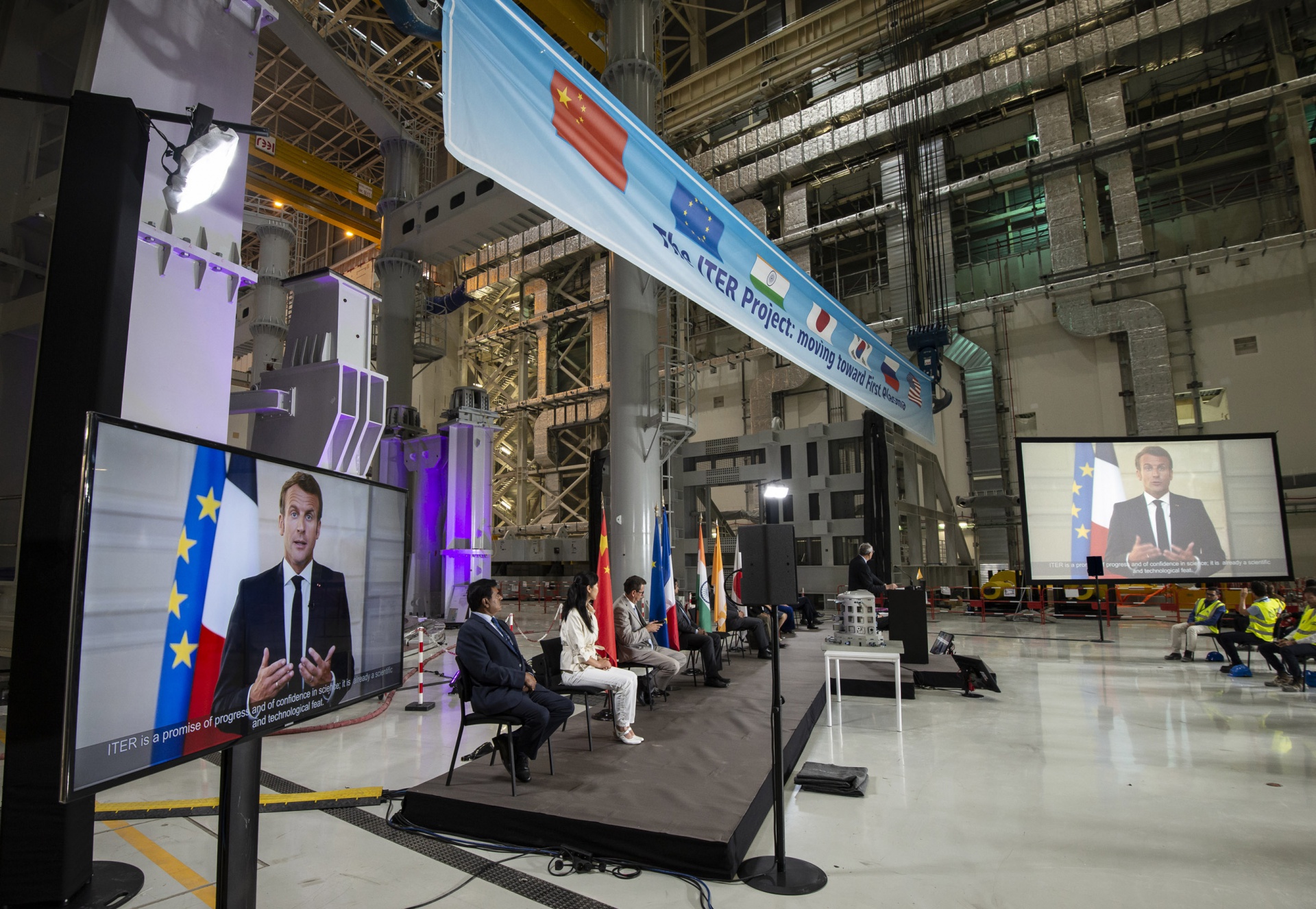 Ceremony marks start of machine assembly of ITER reactor in France