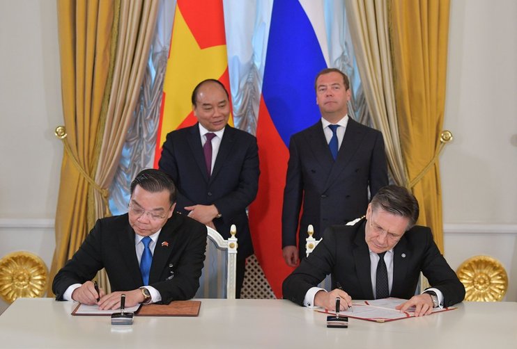 Russia and Vietnam signed an MoU on the implementation of Centre for Nuclear Science and Technology